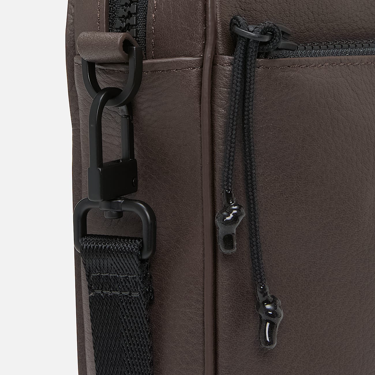 Bandolera de piel unisex Tuckerman en marron