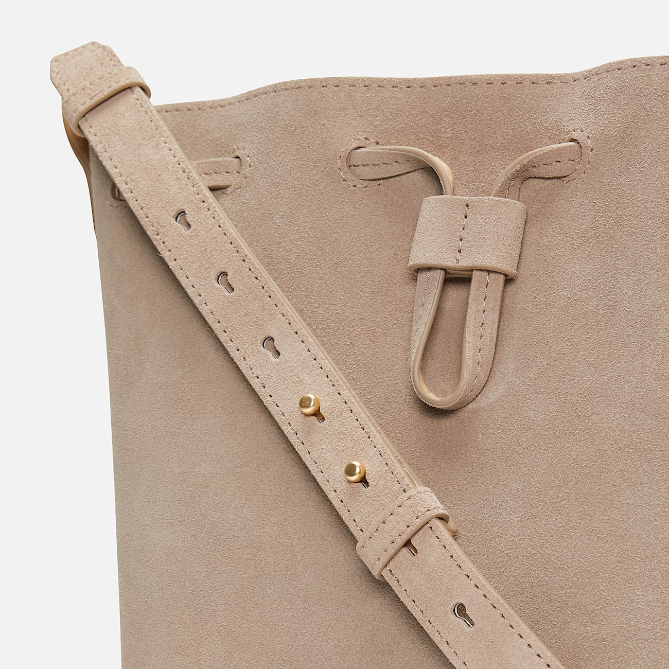 Borsa a Secchiello in Pelle Tuckerman da Donna in beige