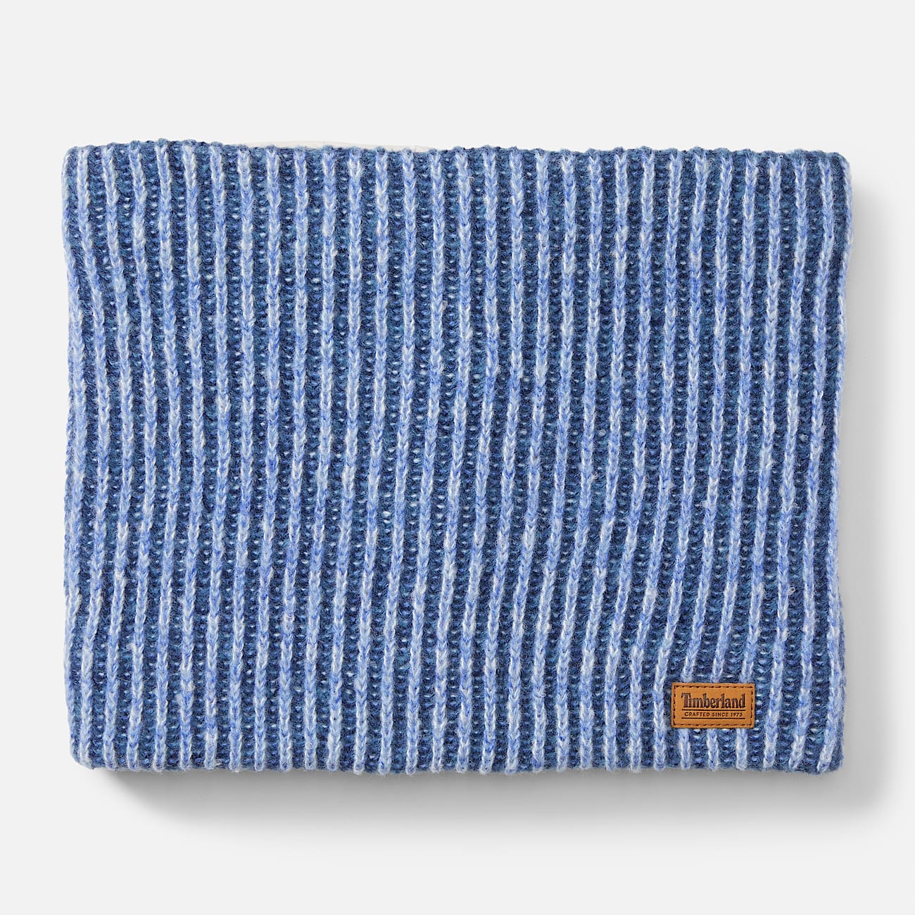 Cache col tresse pour femme en bleu