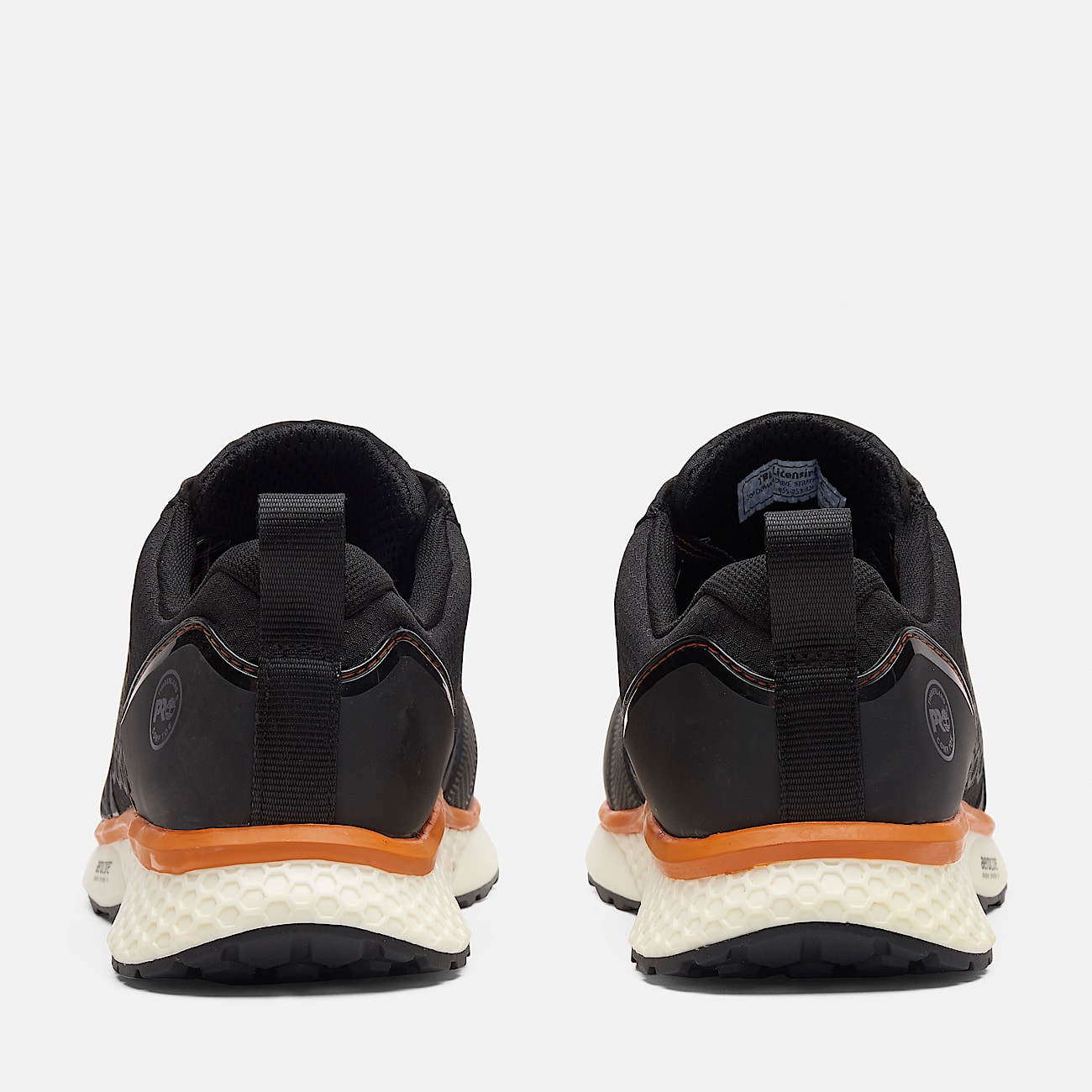 Timberland PRO Reaxion Work Shoe for Men in Black Orange