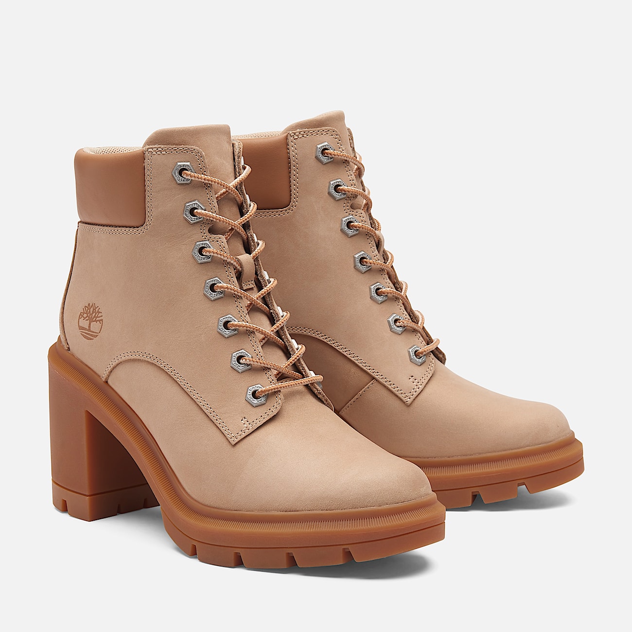 Allington Heights Lace up Boot for Women in Light Beige