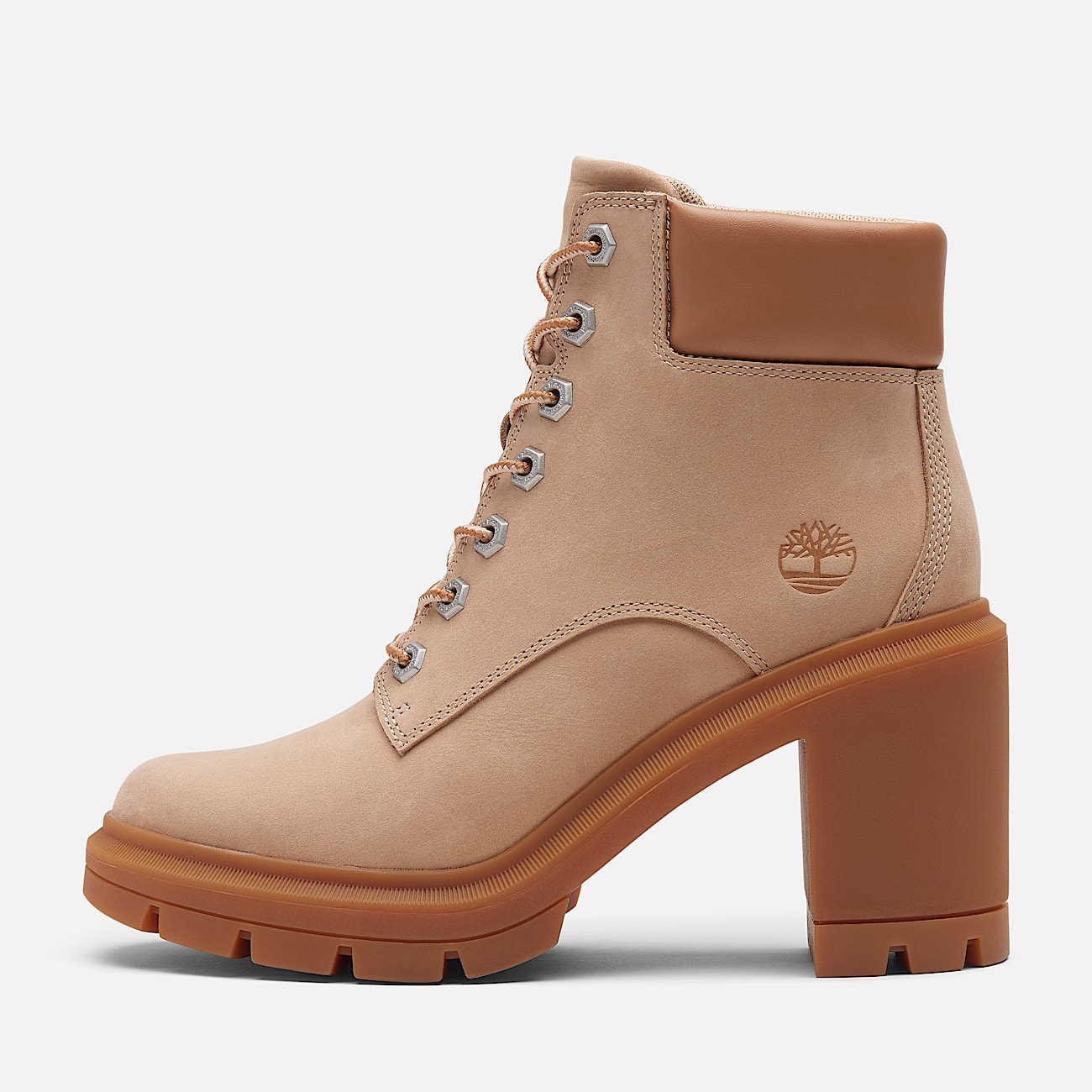 Allington Heights Lace up Boot for Women in Light Beige