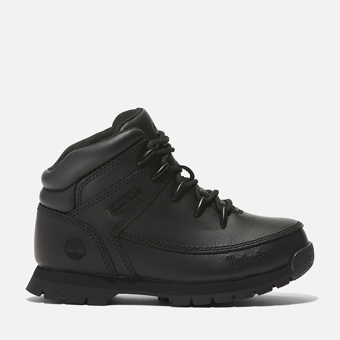 Euro Sprint Mid Lace Up Boot for Youth in Black