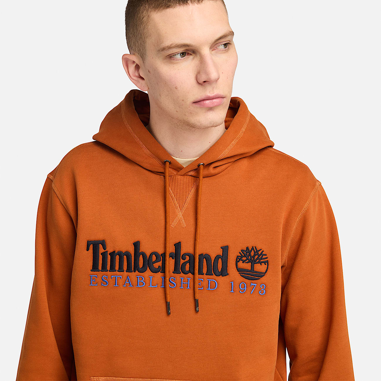 Established 1973 Hoodie for Men in Orange