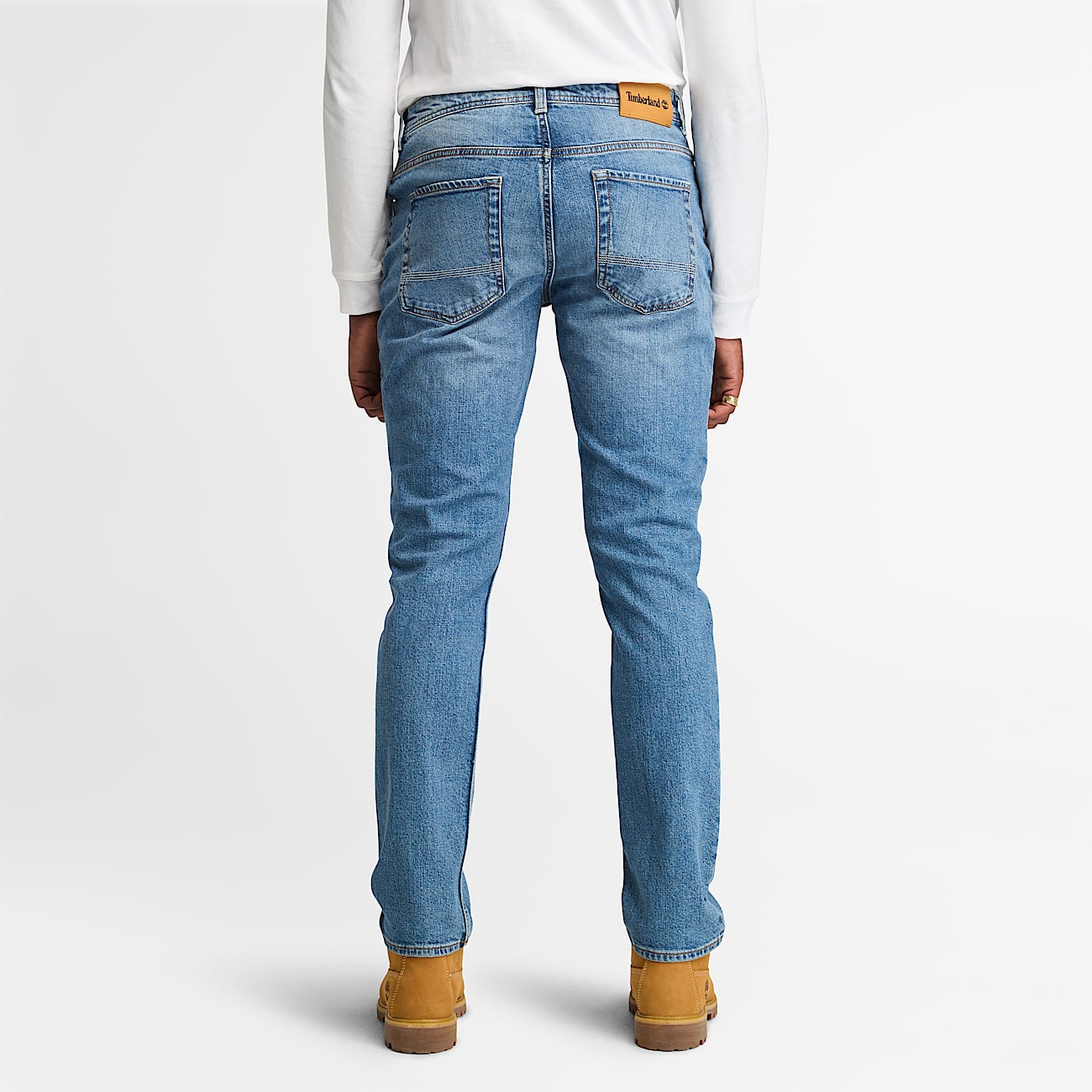 Jean slim stretch a 5 poches Sandown pour homme en bleu clair
