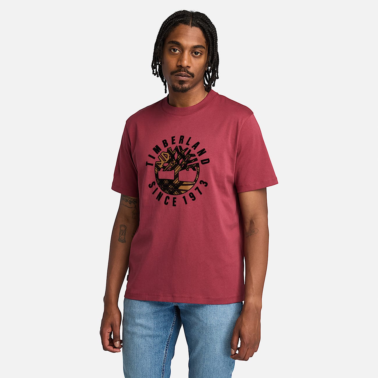 T shirt a motif Holiday pour homme en rouge