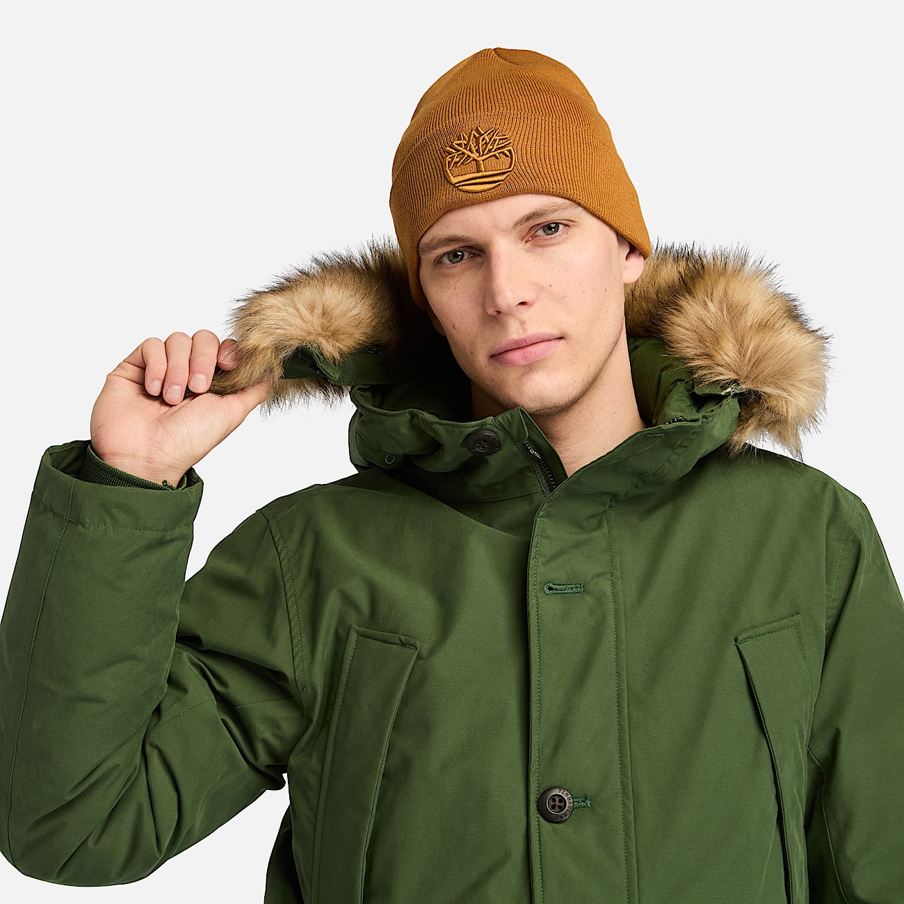 Scar Ridge Waterproof Parka for Men in Dark Green