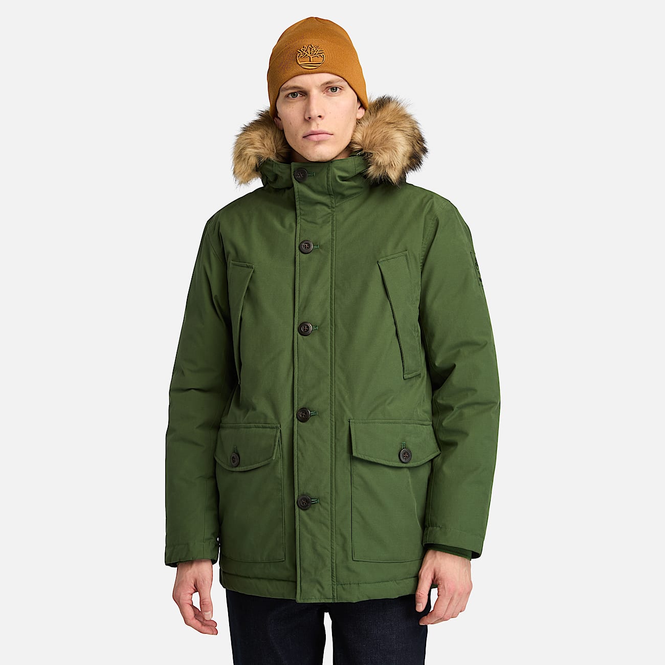 Scar Ridge Waterproof Parka for Men in Dark Green
