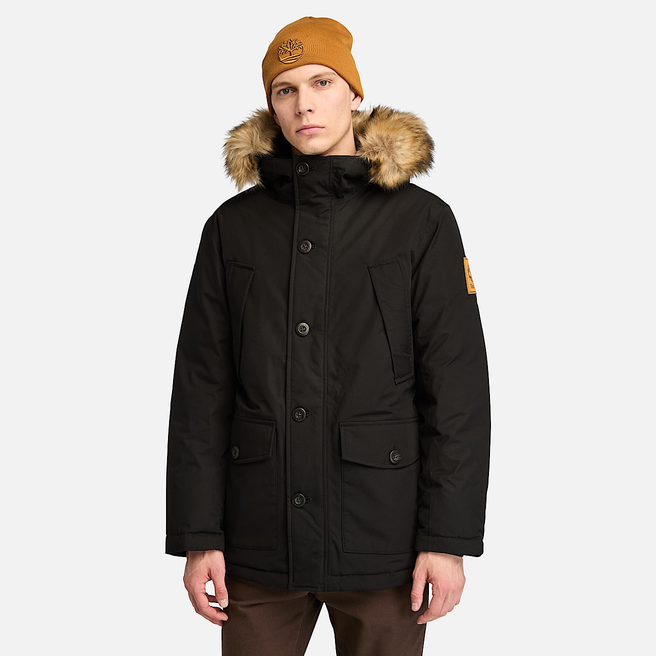 Scar Ridge Waterproof Parka for Men in Black