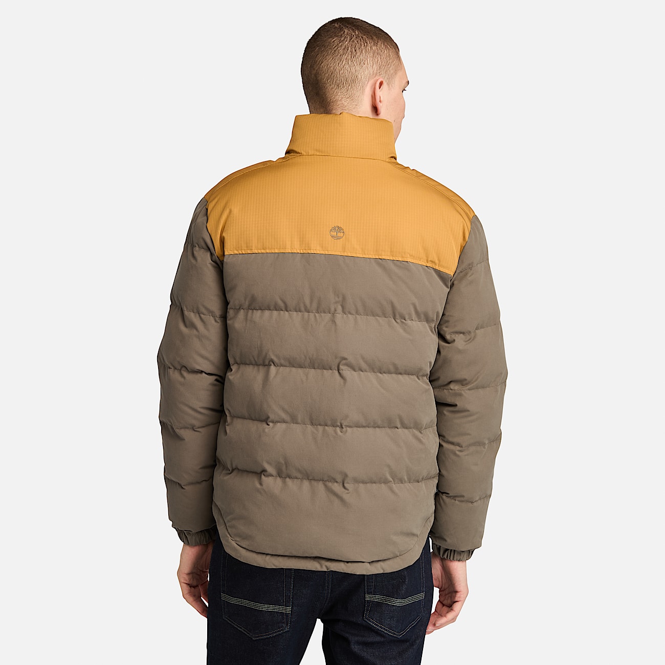 Doudoune bleu et marron homme shop