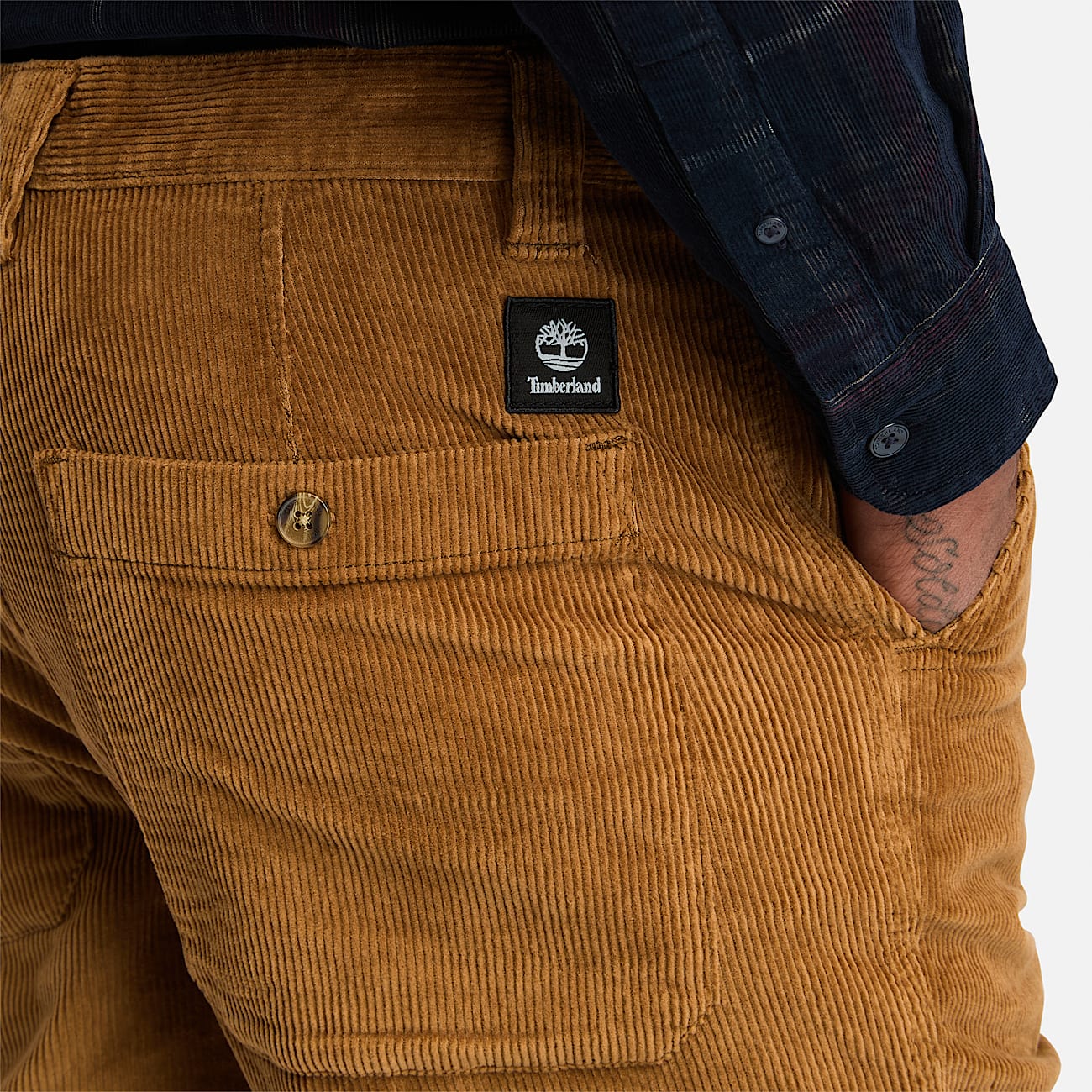 Corduroy Trousers for Men in Dark Yellow