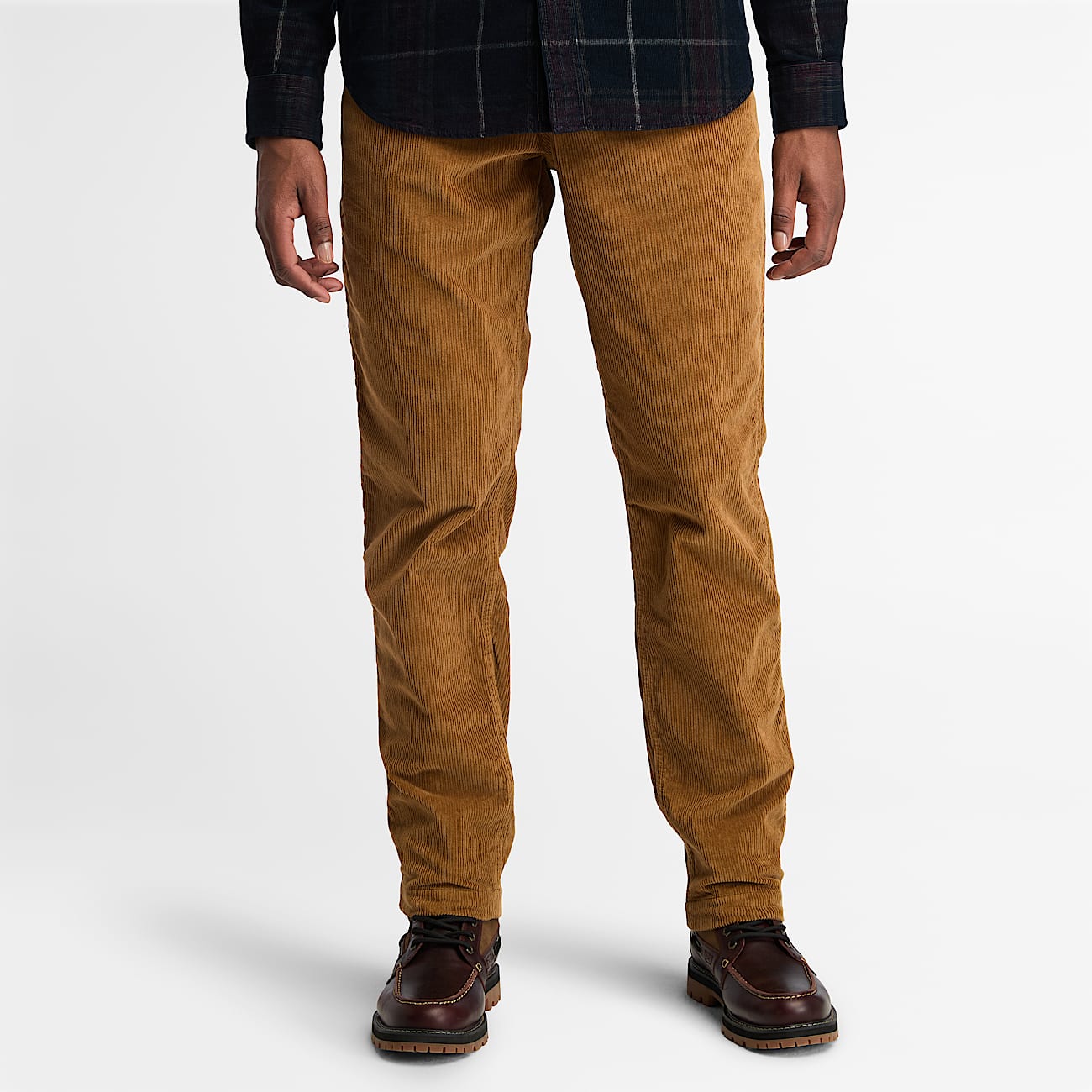 Pantaloni in Velluto a Coste da Uomo in giallo scuro