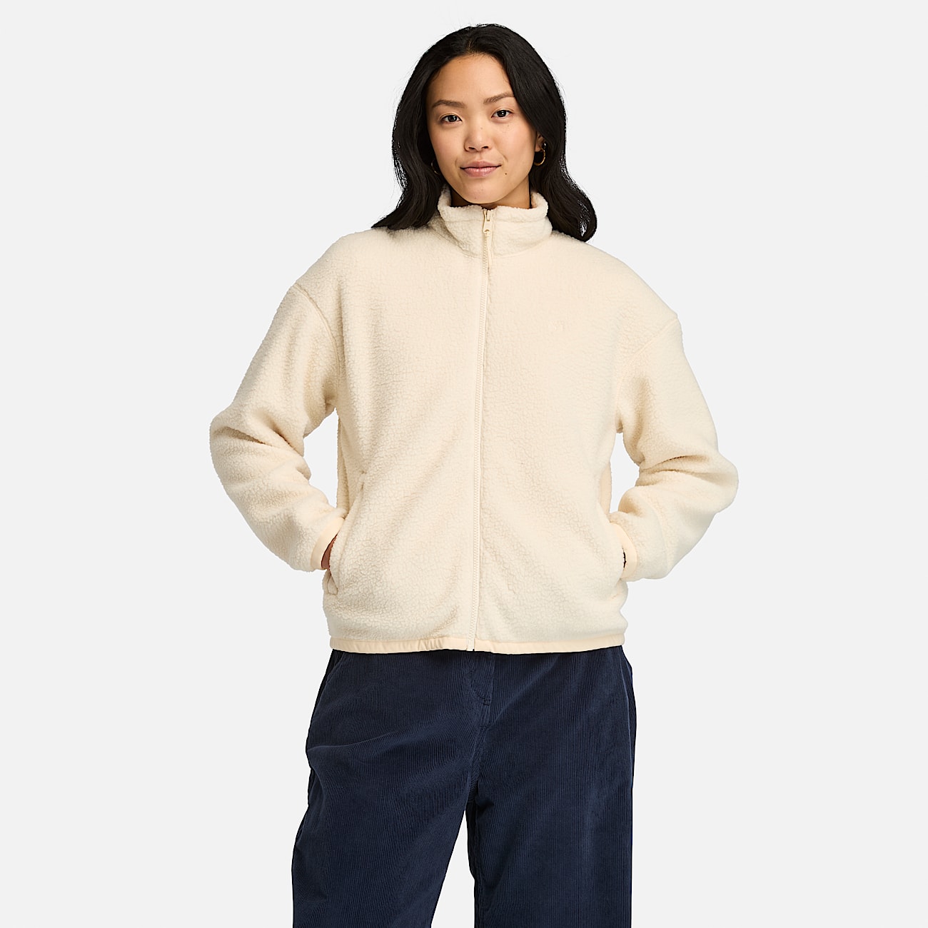 Chunky fleece pullover top