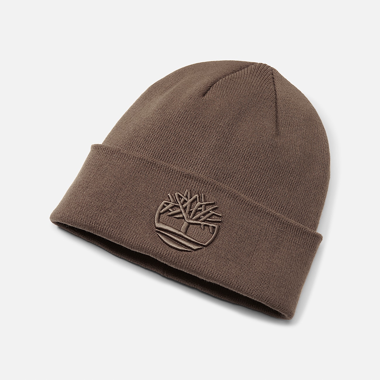 Bonnet avec broderie ton sur ton pour homme en marron