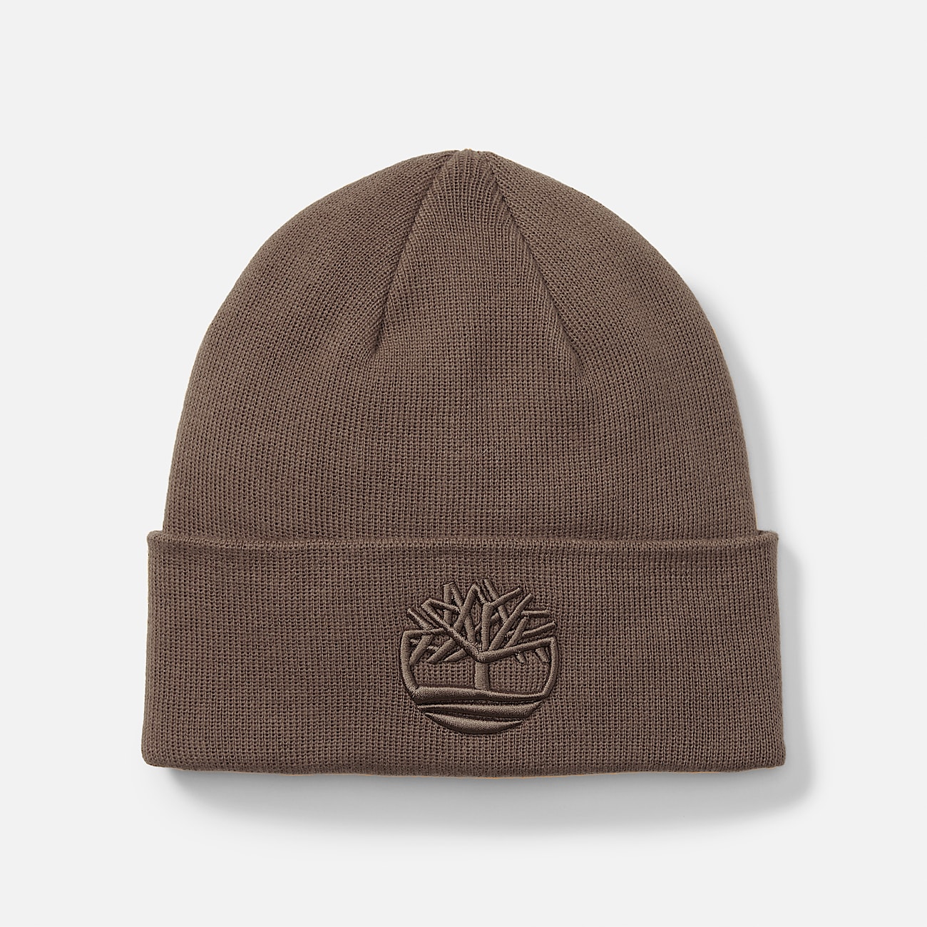 Bonnet avec broderie ton sur ton pour homme en marron