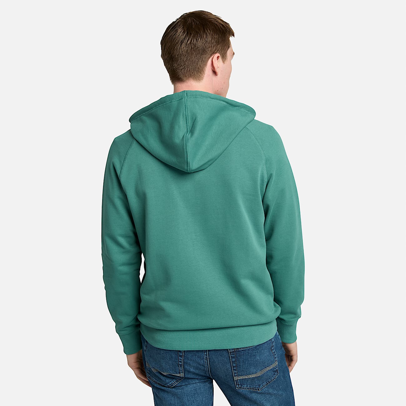 Exeter Loopback Hoodie for Men in Teal