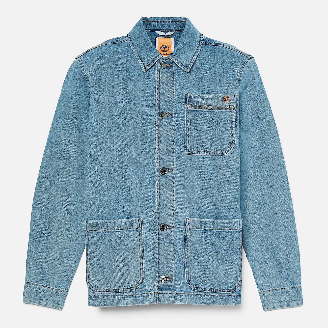 Kempshire Denim Chore Jacket with Refibra Technology for Men in Blue