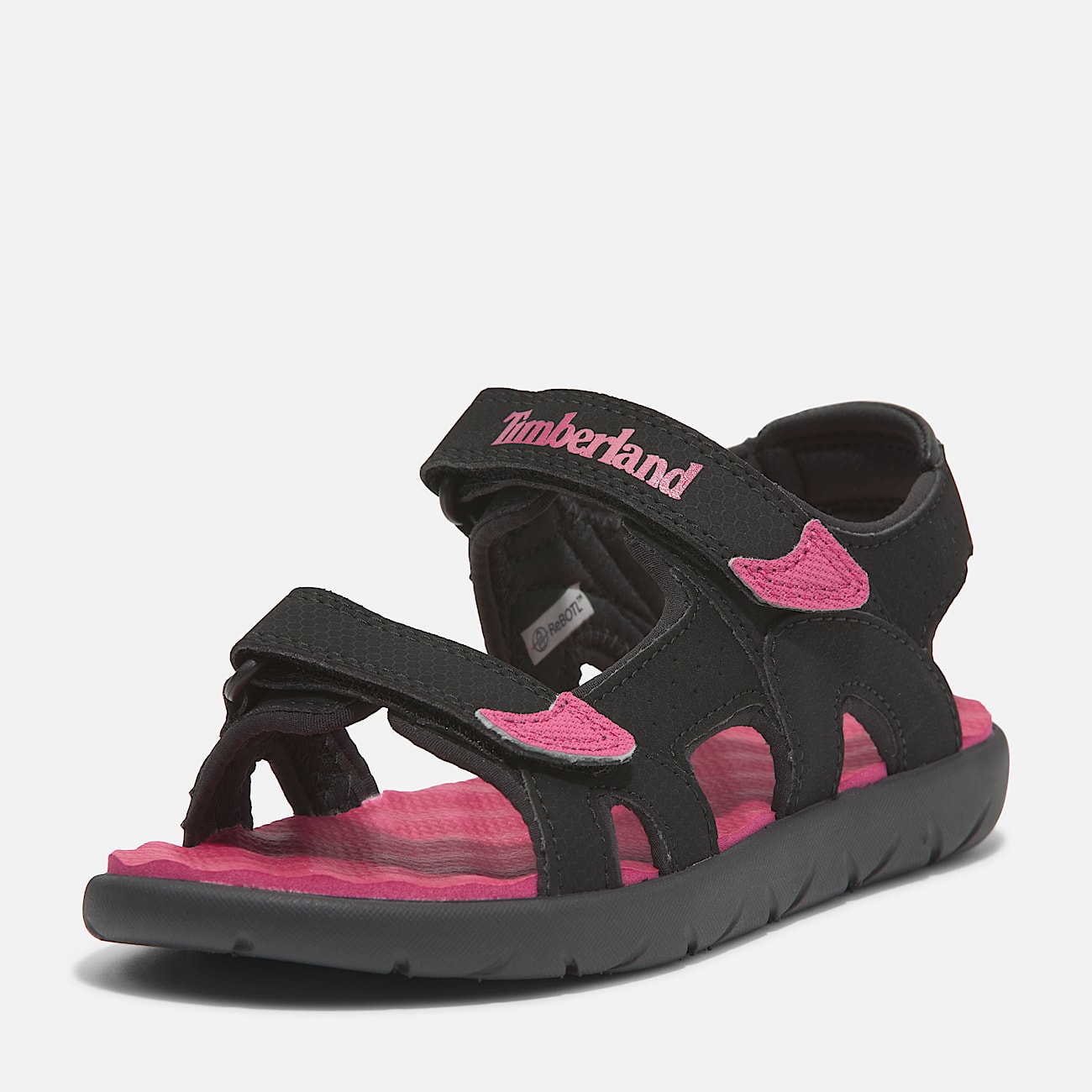 Perkins Row Sandal for Toddler in Black and Pink