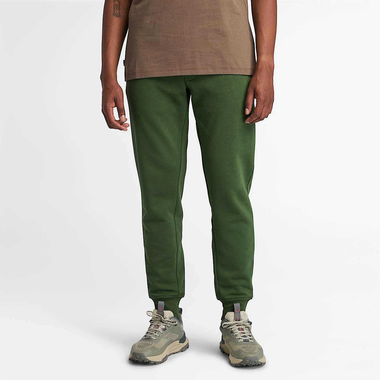 Exeter River Brushed Back Sweatpant for Men in Dark Green