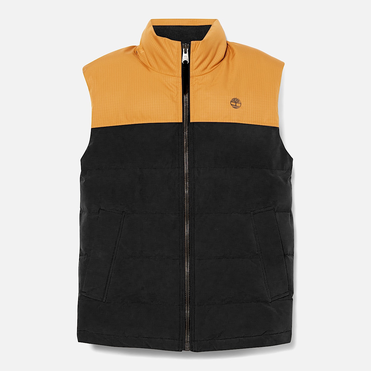 Doudoune sans manches deperlante durable Welch Mountain pour homme en jaune noir