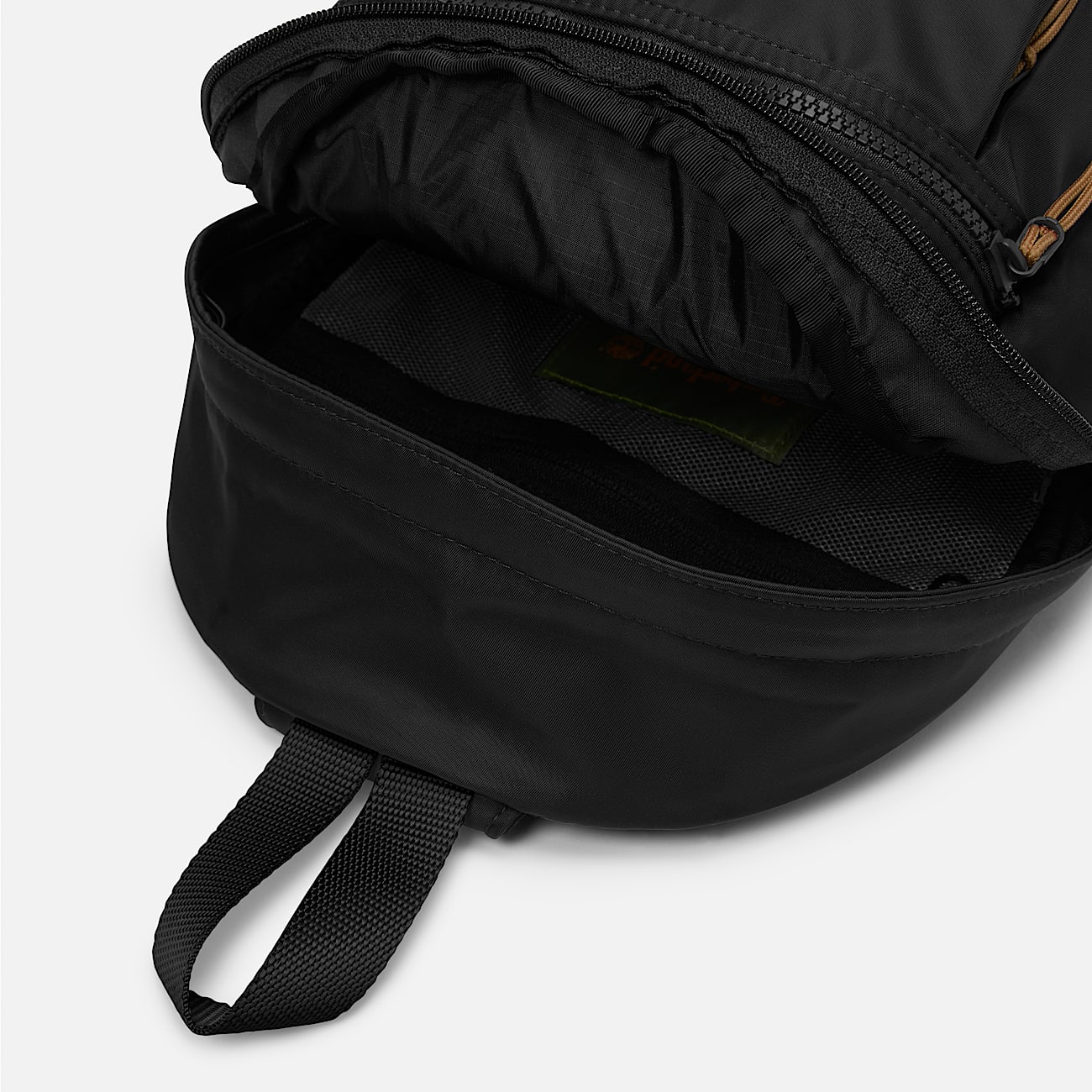 All Gender Large Nylon Sling Bag in Black