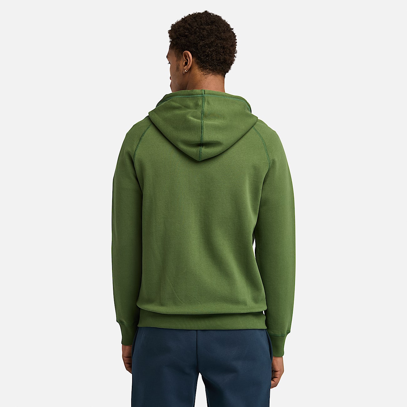 Exeter River Full Zip Hoodie for Men in Dark Green