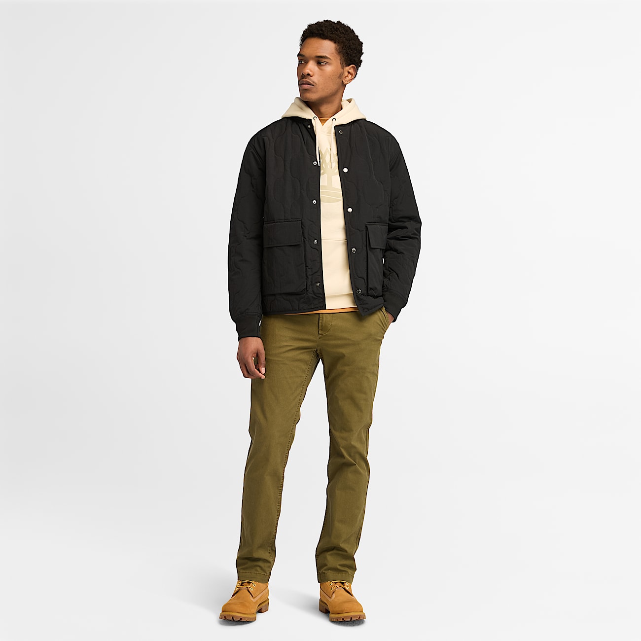 Timberland quilted jacket deals