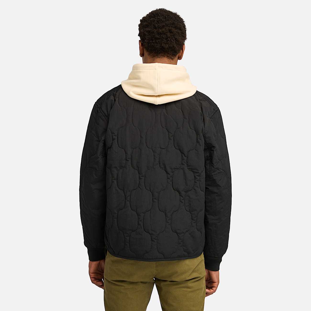 Quilted Jacket for Men in Black