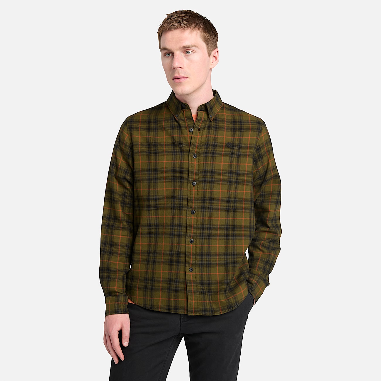 Chemise a carreaux a technologie Solucell Air pour homme en vert