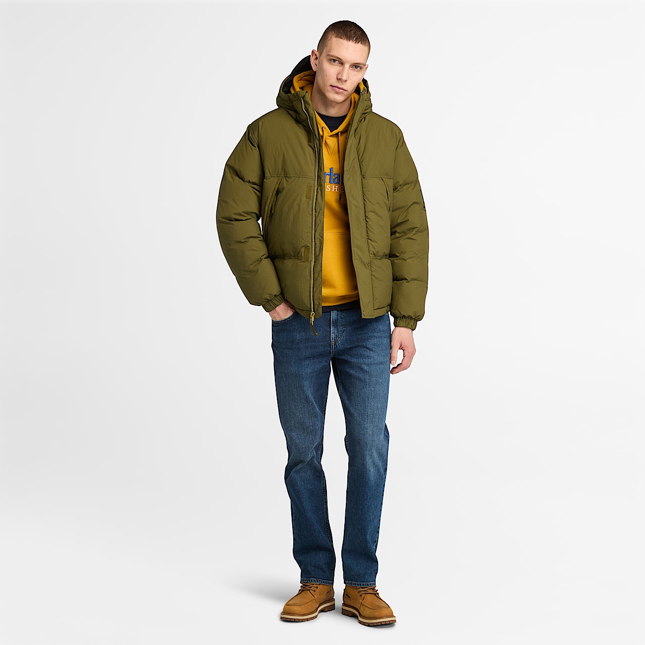 Doudoune homme verte discount