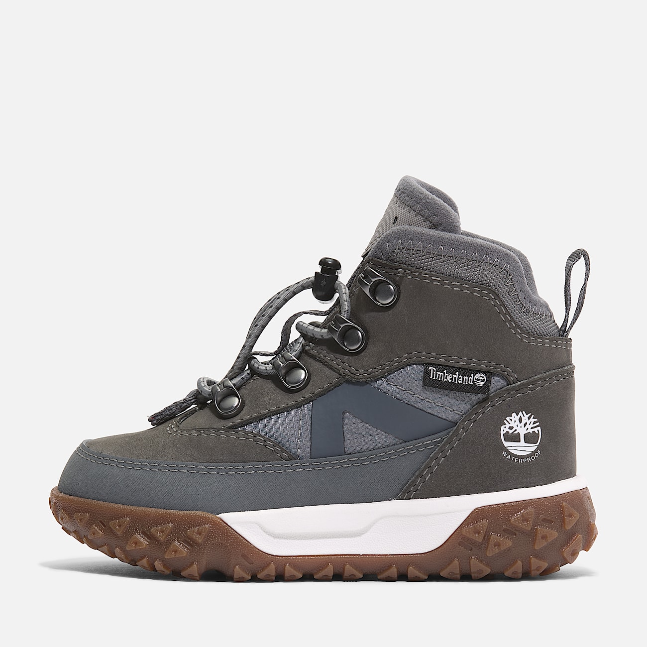 Botas de montana de cana media impermeables con cordones elasticos GreenStride Motion 6 para nino
