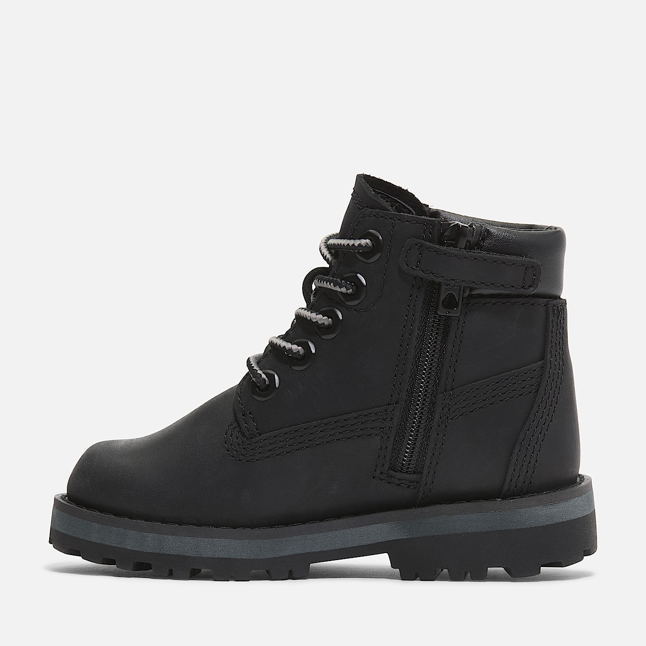 Courma Kid Lace Up Boot for Toddler in Black