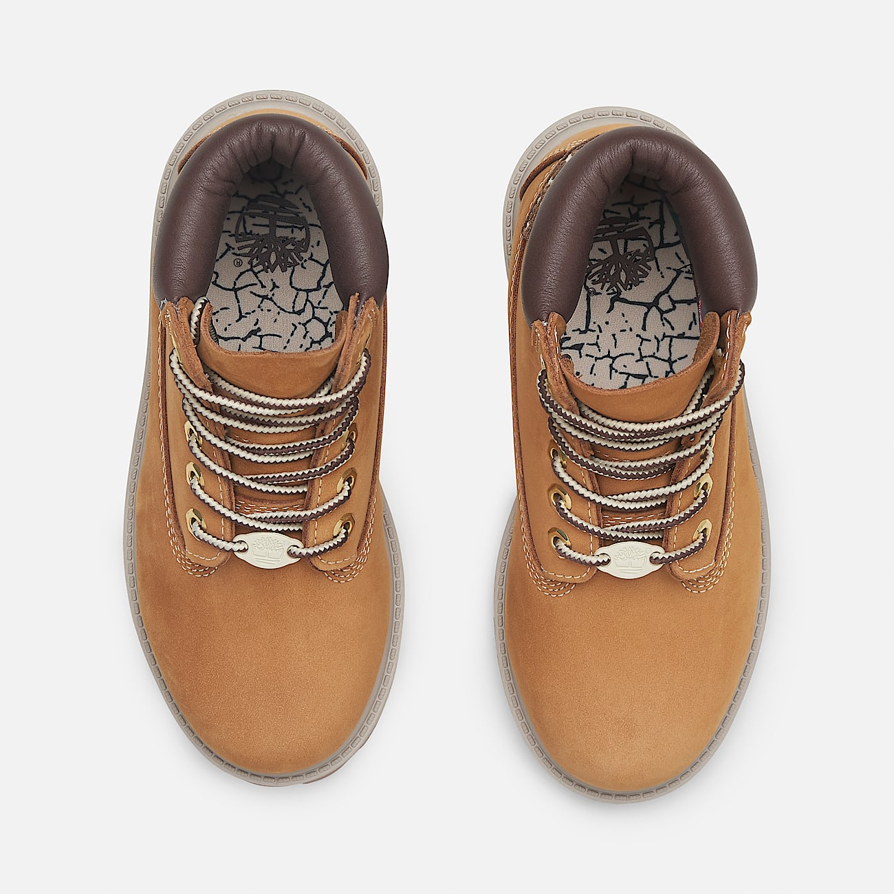 Timberland Premium 6 Inch Lace Up Waterproof Boot for Junior in Yellow Beige