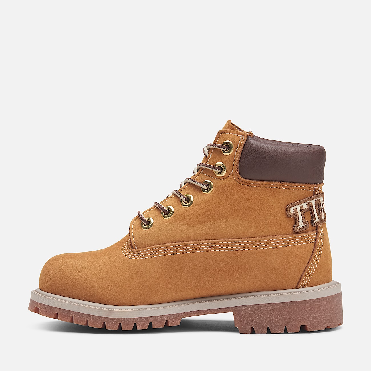 Timberland Premium 6 Inch Lace Up Waterproof Boot for Junior in Yellow Beige
