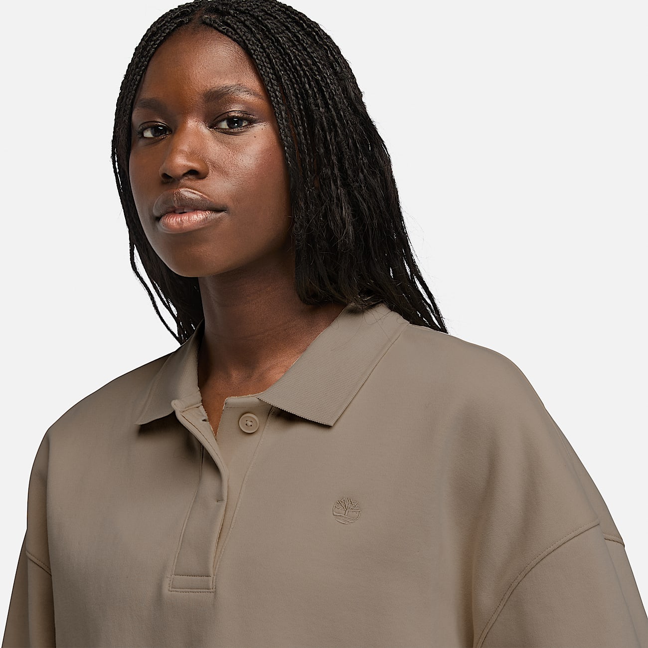 Brown polo shirt womens on sale
