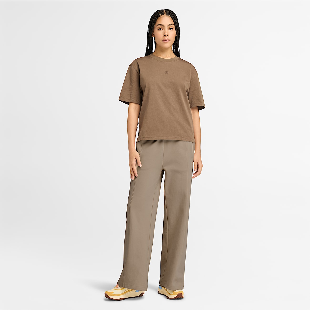 Lush Winter Palazzo Trouser for Women in Brown