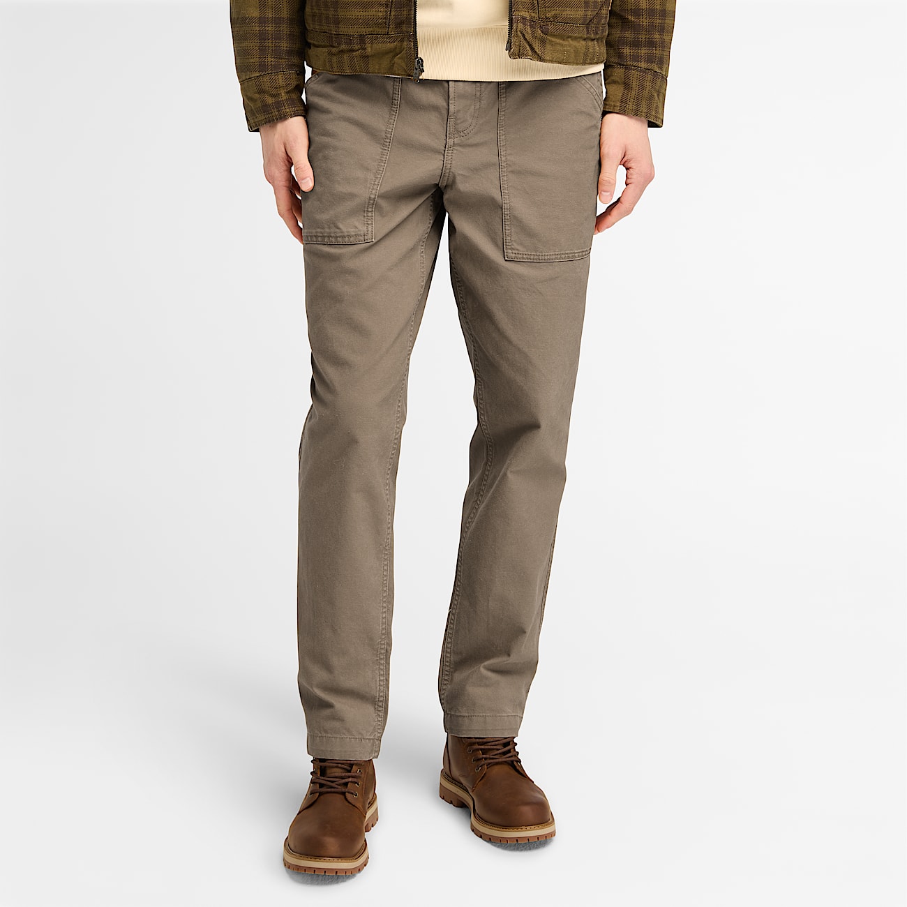 Pantalon en toile lavee legere Goffstown pour homme en marron