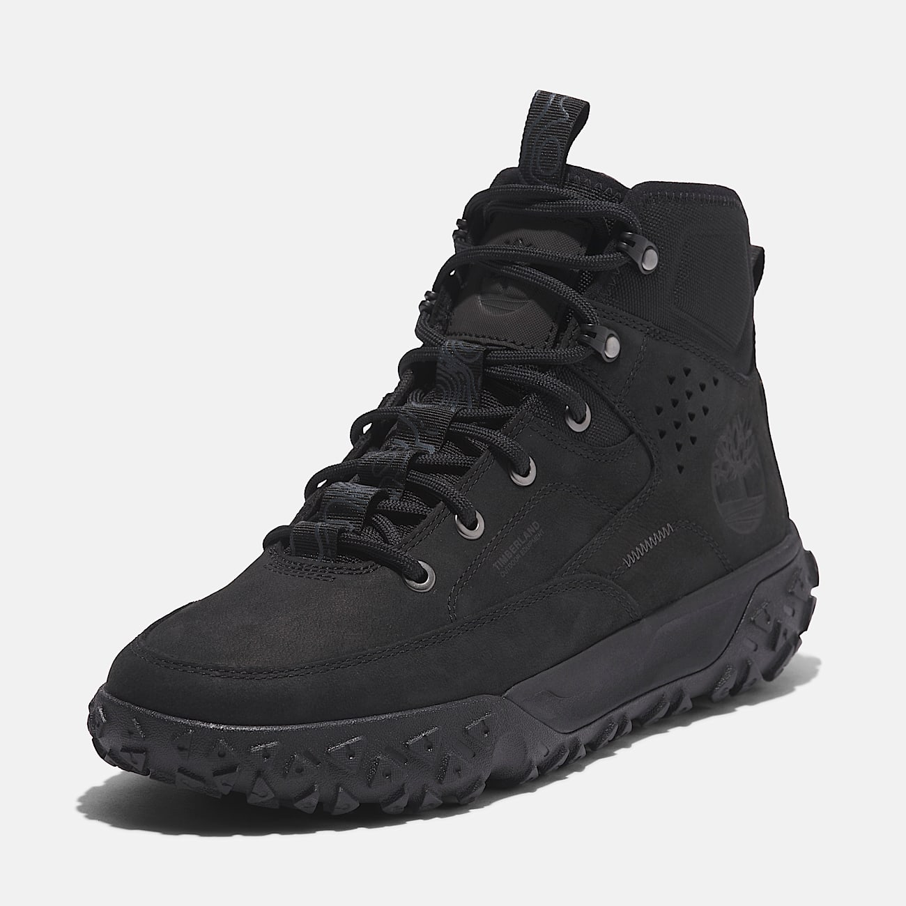 GreenStride Motion 6 Mid Lace Up Hiking Boot for Men in Black