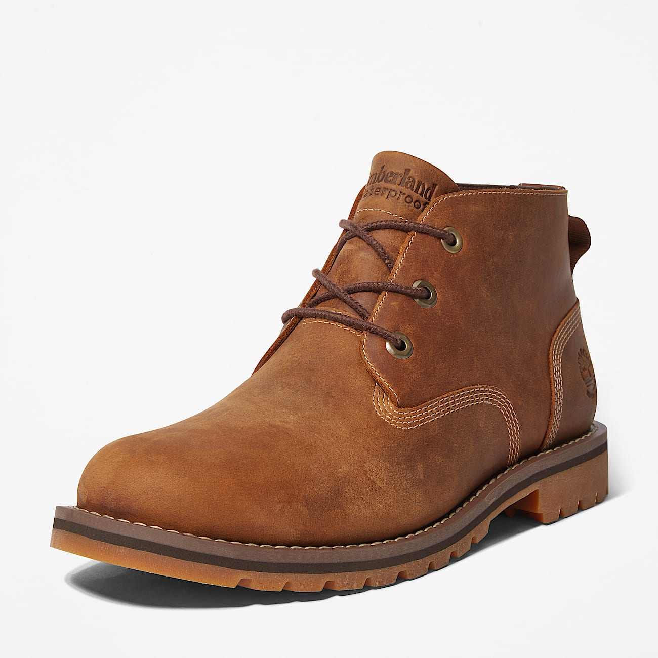 Larchmont Mid Lace Up Waterproof Chukka Boot for Men in Light Brown