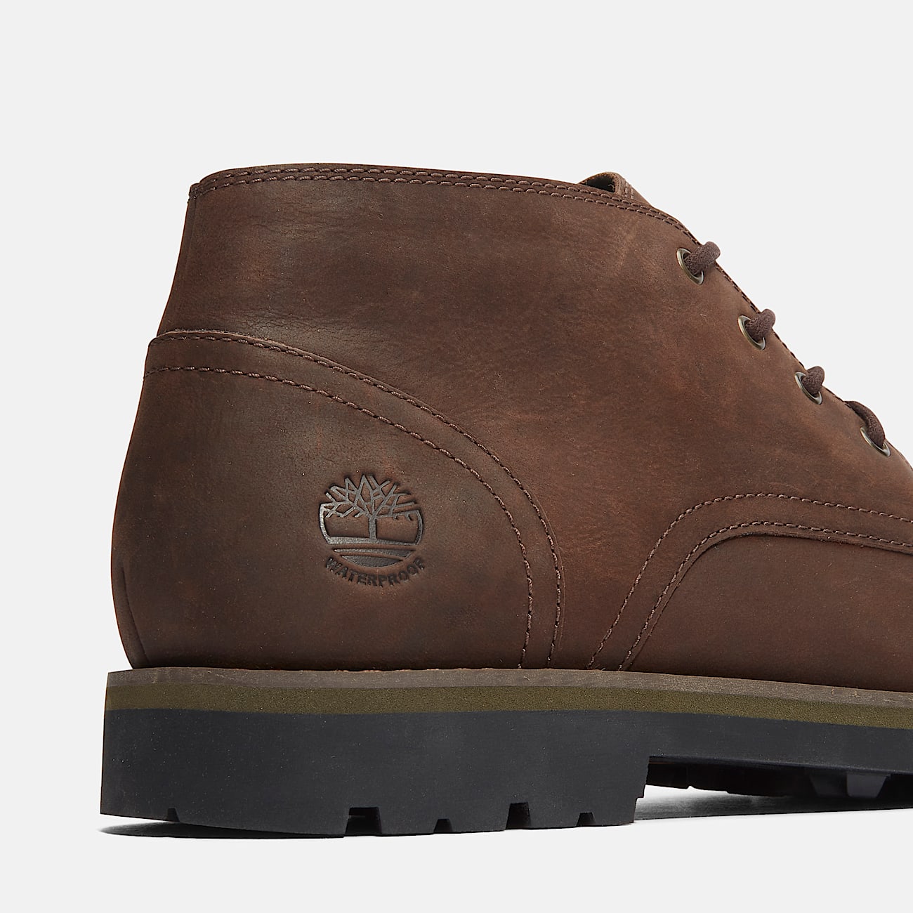 Alden Brook Mid Lace Up Waterproof Chukka Boot for Men in Dark Brown