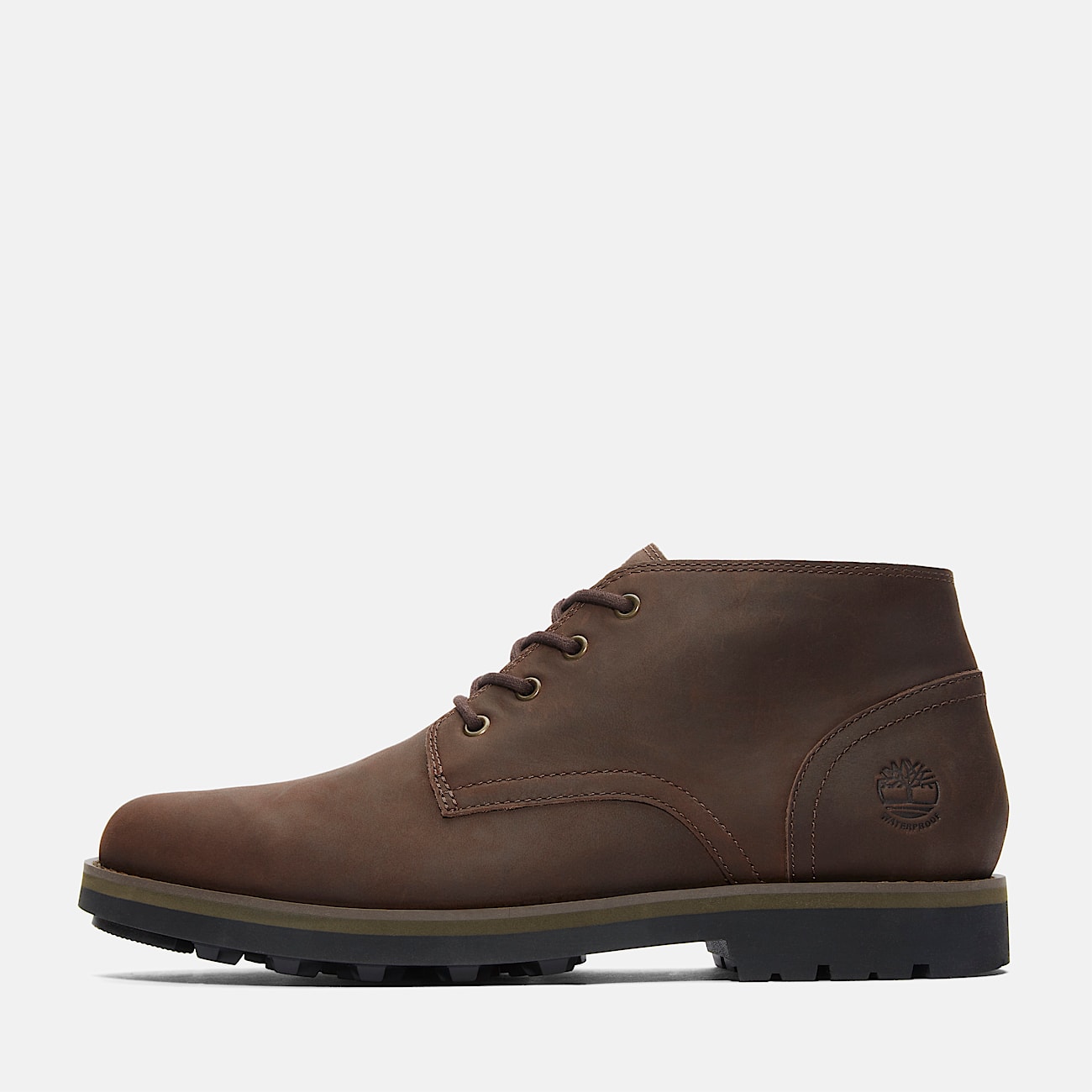 Alden Brook Mid Lace-Up Waterproof Chukka Boot for Men in Dark Brown