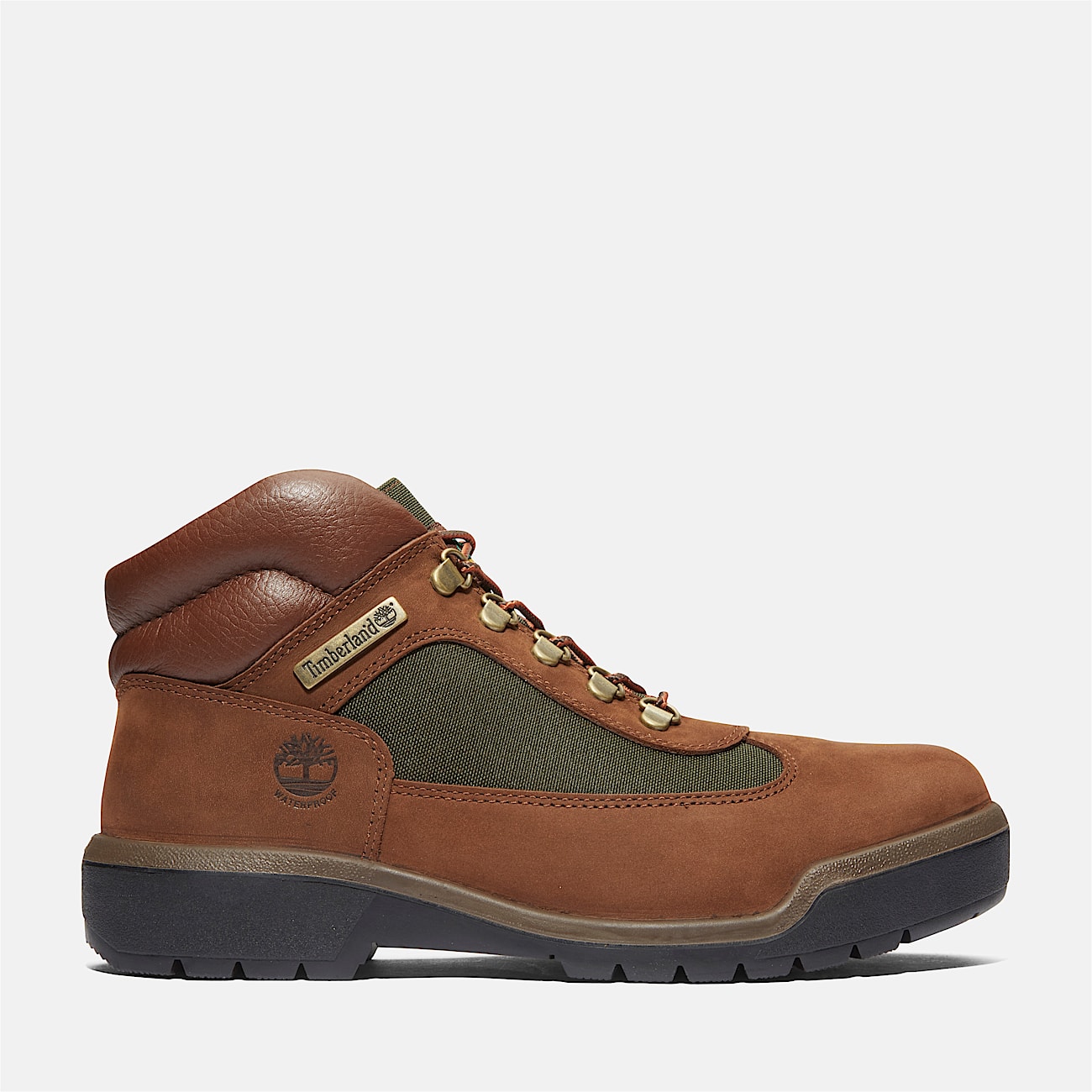 Field Boot Mid Lace Up Waterproof Boot for Men in Brown