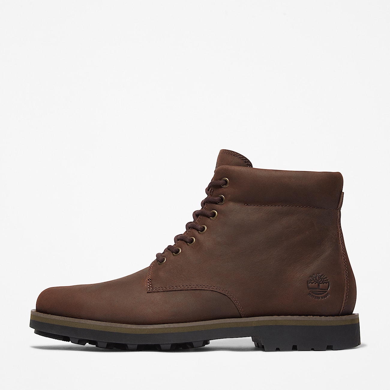 Alden Brook Mid Zip Up Waterproof Boot for Men in Dark Brown