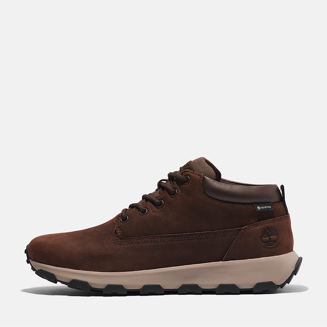 Basket mi haute impermeable a lacets Winsor Park pour homme en marron fonce