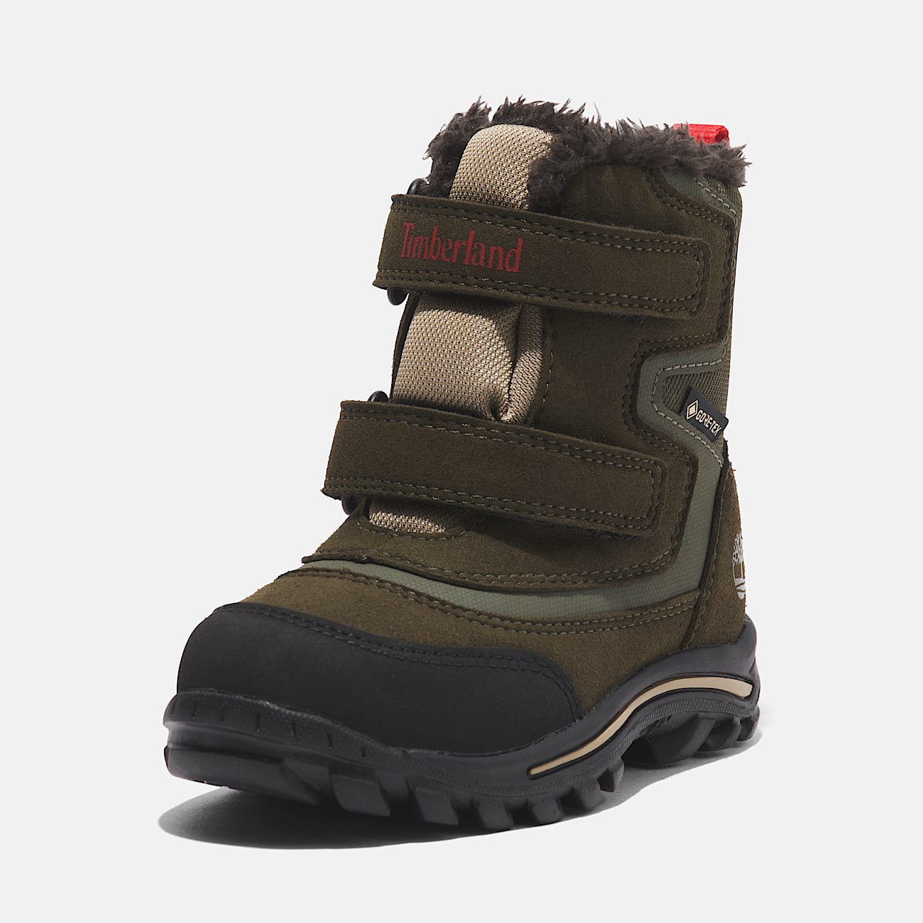 Chillberg Mid Hook Loop Snow Boot with Gore Tex Bootie for Toddler in Green