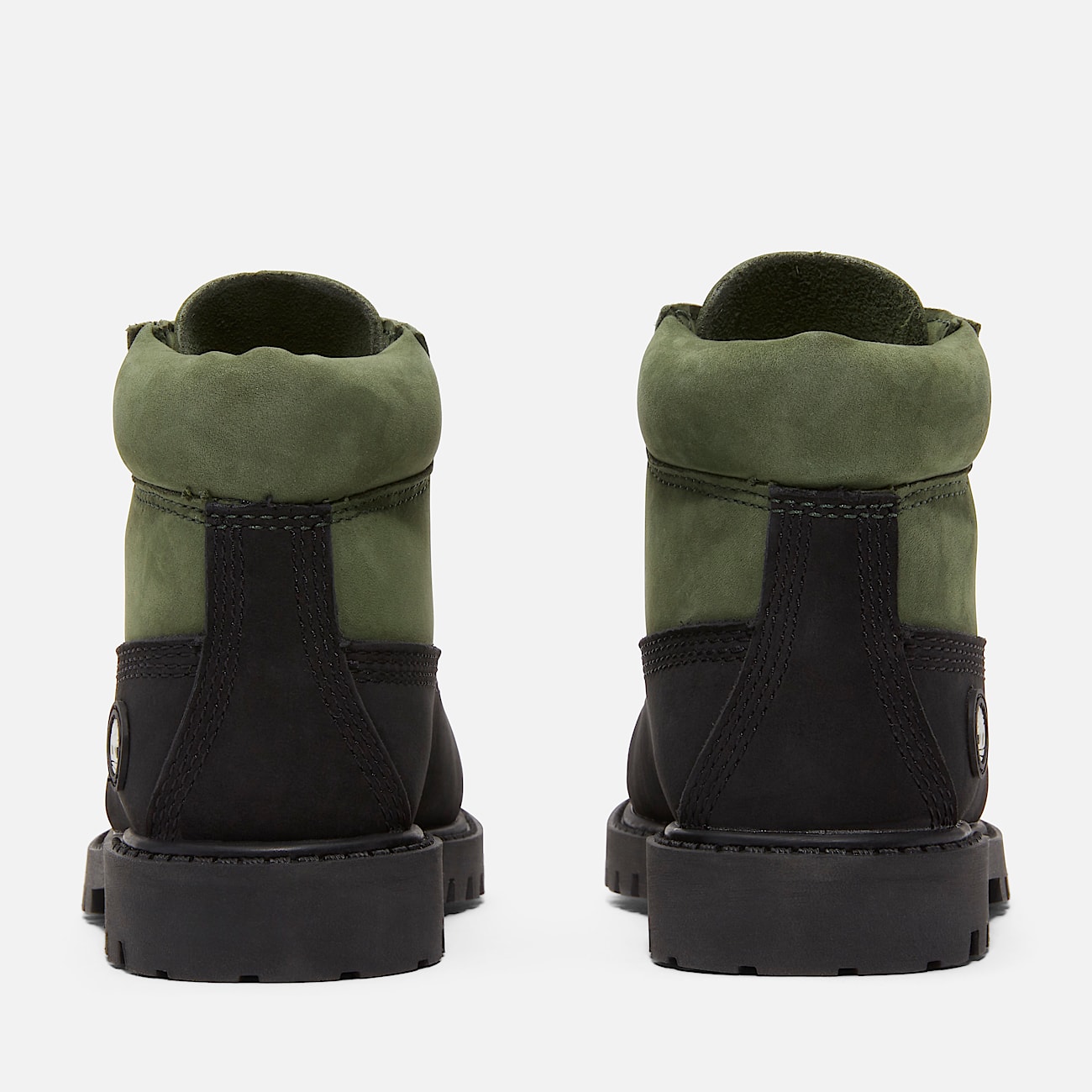 Timberland Premium 6 Inch Lace Up Waterproof Boot for Toddler in Black Green