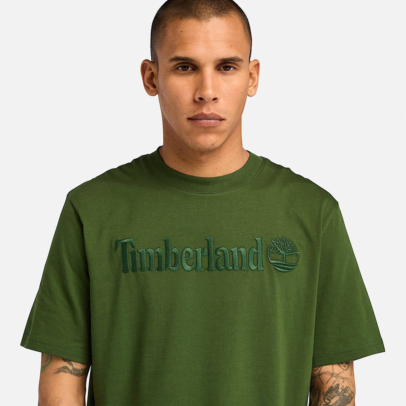 Hampthon Short Sleeve T-Shirt for Men in Dark Green