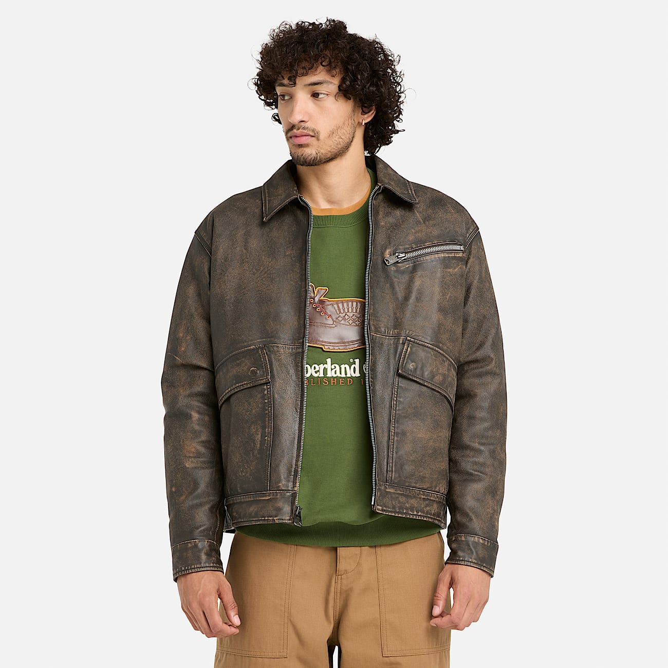 Giubbotto timberland pelle top