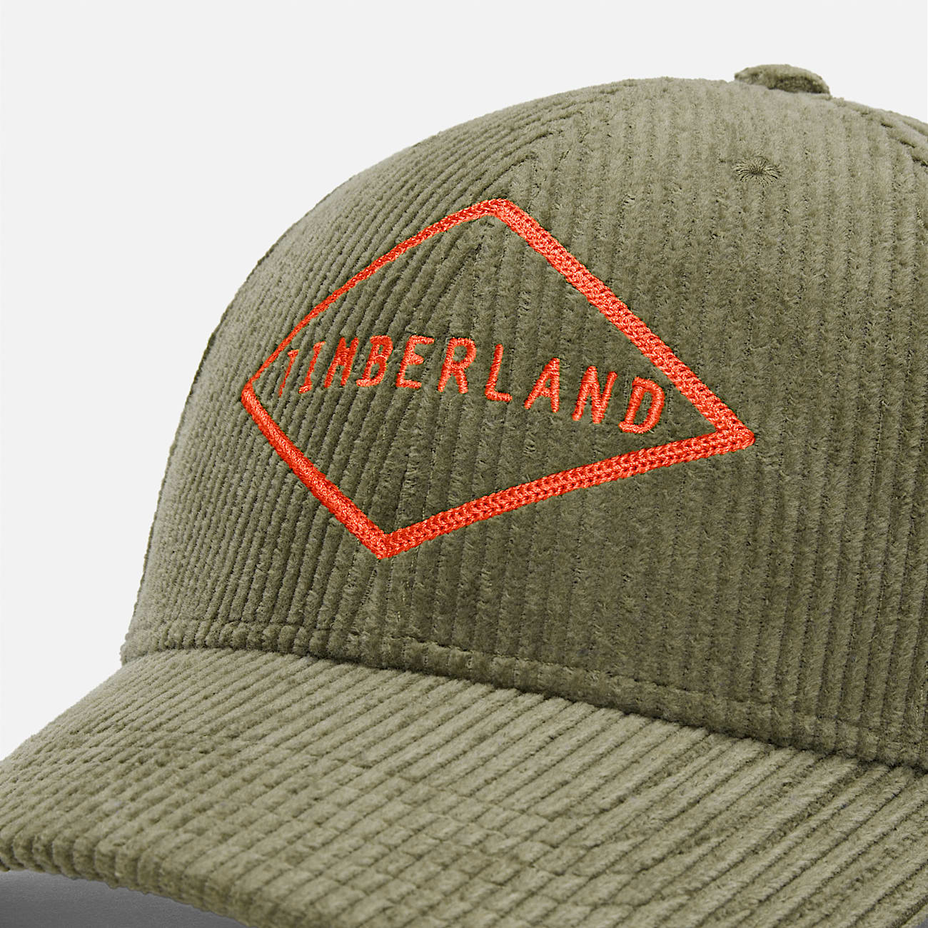 Casquette en velours cotele unisexe en vert