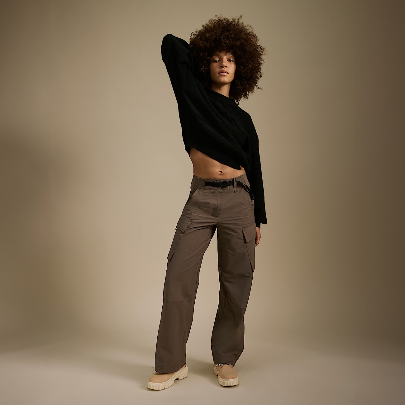 Pantalon de randonnee pour femme en marron